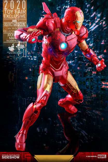 Hot Toys: Iron Man 2 - Mark IV (Holographic Version) - 2020 Toy Fair Exclusive - Actionfigur 1/6 - 30 cm