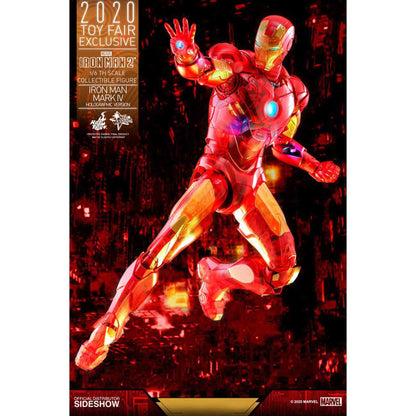 Hot Toys: Iron Man 2 - Mark IV (Holographic Version) - 2020 Toy Fair Exclusive - Actionfigur 1/6 - 30 cm