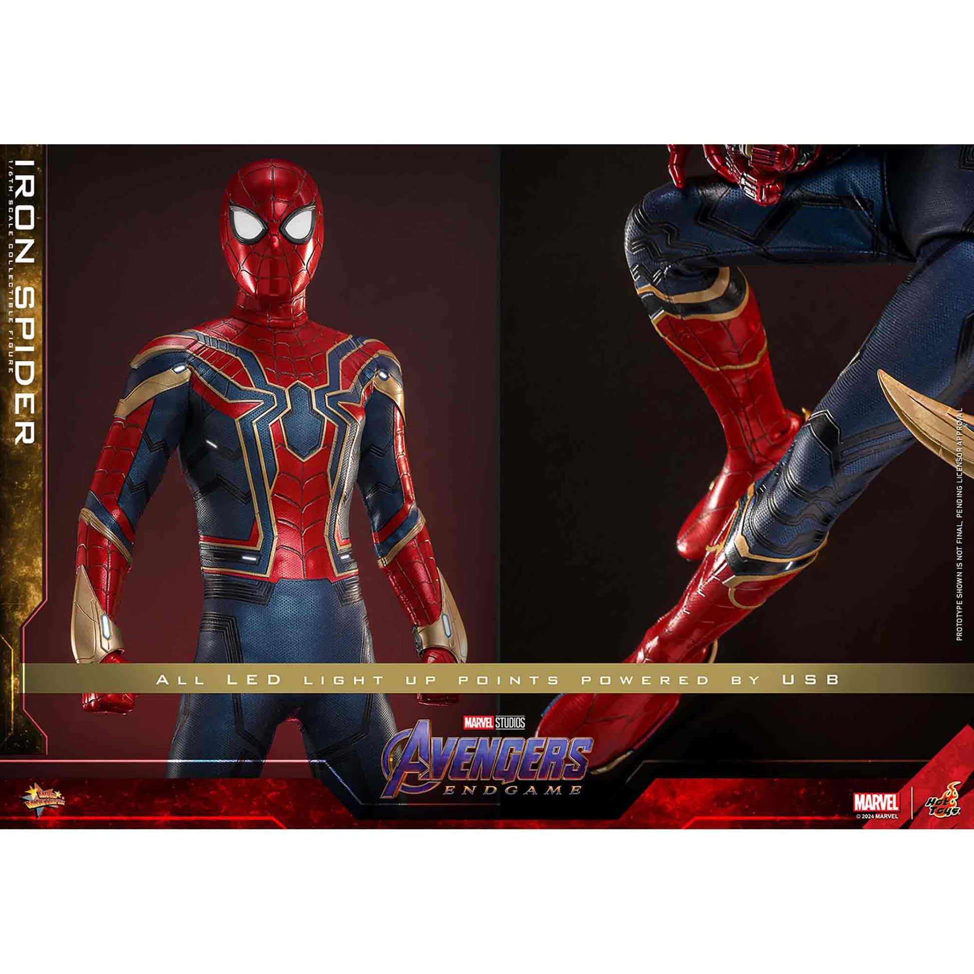 Hot Toys: Iron Spider (Avengers) - Endgame - Movie Masterpiece - Collector Edition -Actionfigur 1/6 - 28 cm