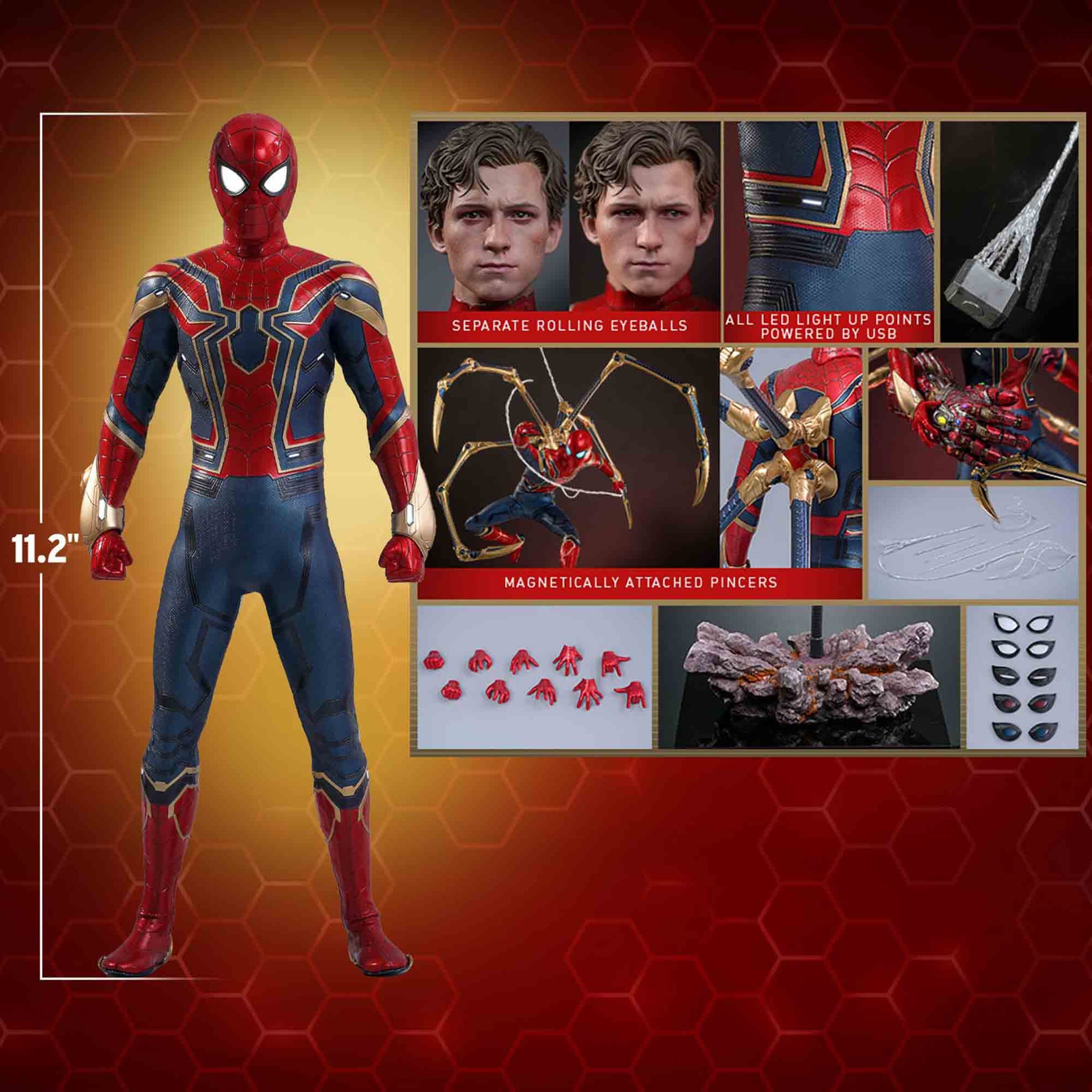 Hot Toys: Iron Spider (Avengers) - Endgame - Movie Masterpiece - Collector Edition -Actionfigur 1/6 - 28 cm