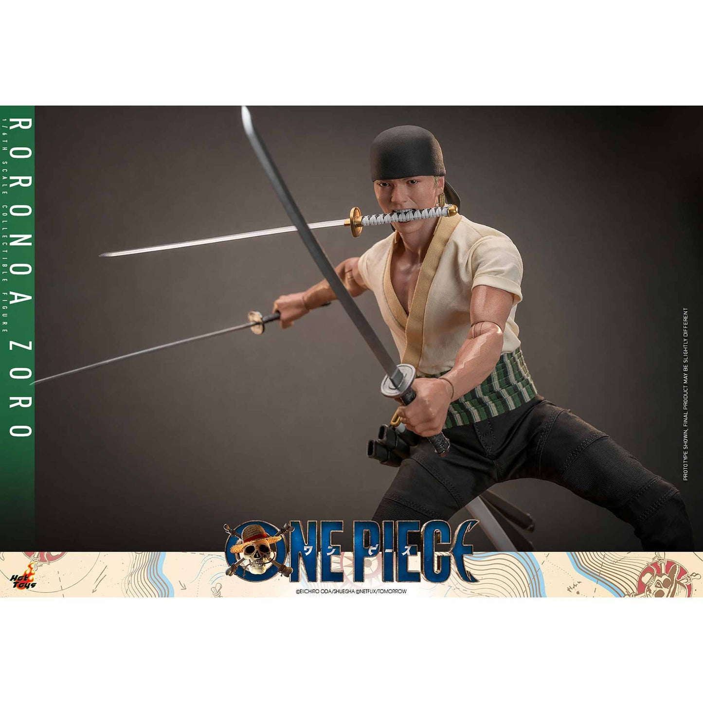 Hot Toys: One Piece - Lorenor Zorro - Netflix - Actionfigur 1/6 - 31 cm