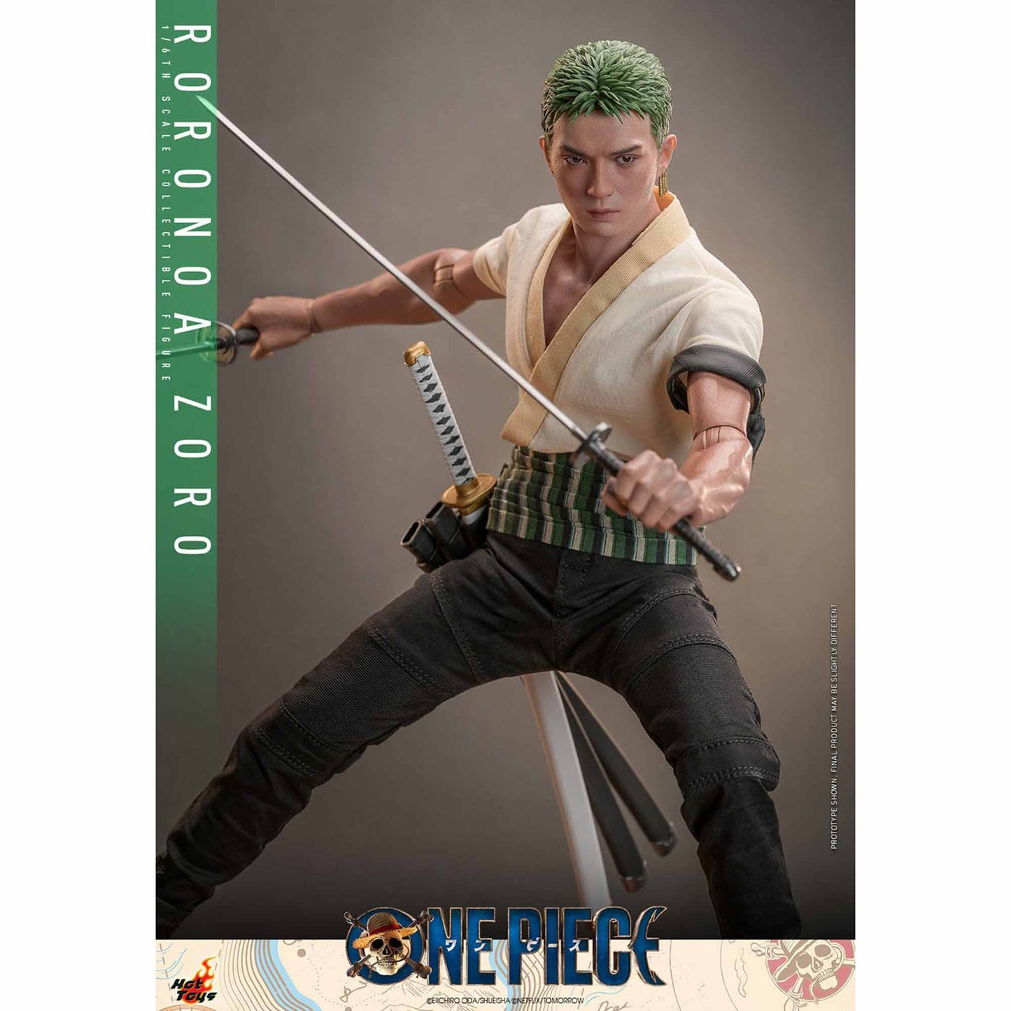 Hot Toys: One Piece - Lorenor Zorro - Netflix - Actionfigur 1/6 - 31 cm