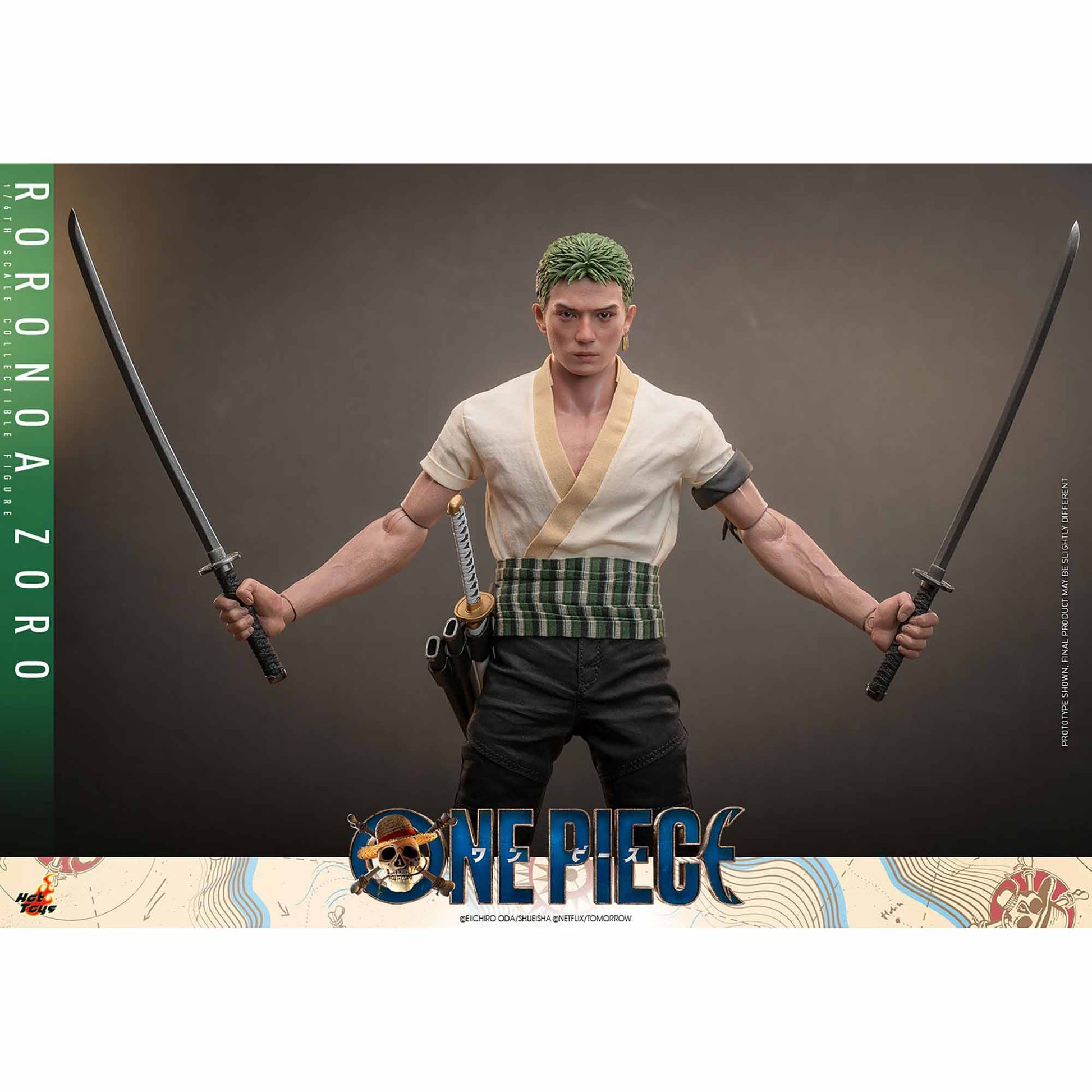 Hot Toys: One Piece - Lorenor Zorro - Netflix - Actionfigur 1/6 - 31 cm