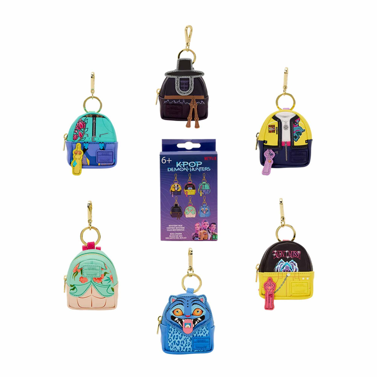 Loungefly: K-Pop - Demon Hunters Mini-Rucksack - Schlüsselanhänger - Assortiert