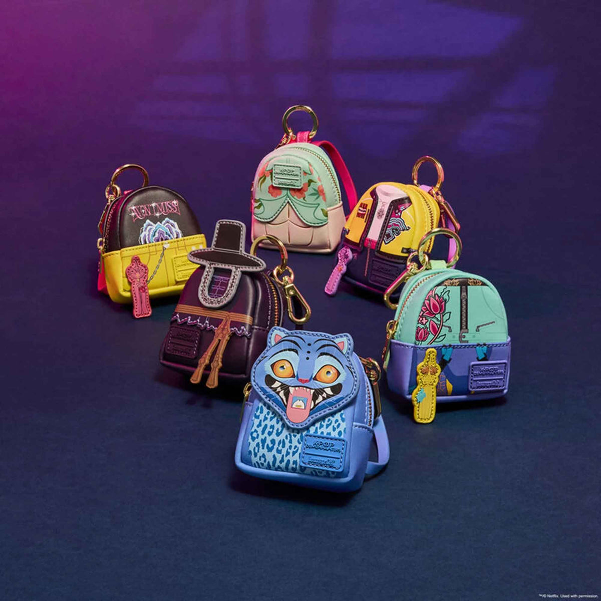 Loungefly: K-Pop - Demon Hunters Mini-Rucksack - Schlüsselanhänger - Assortiert