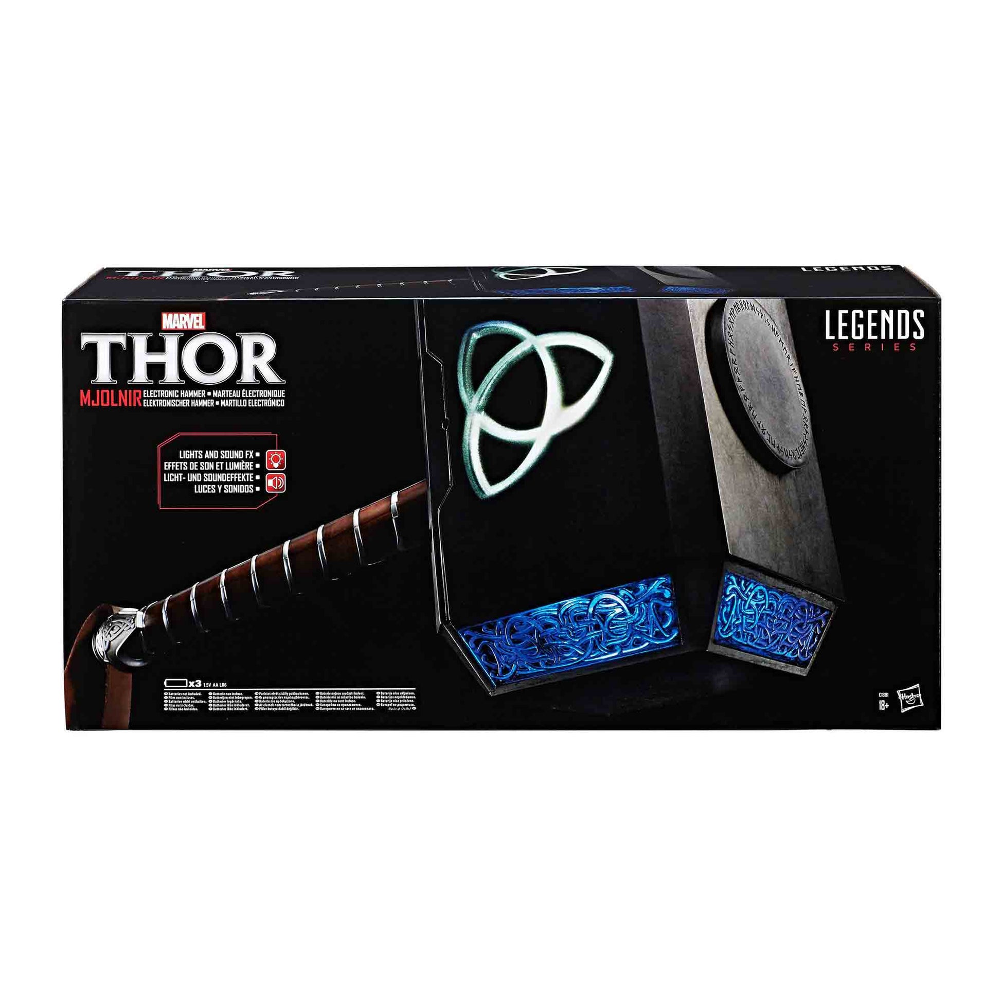 Marvel Legends: Elektronischer Hammer Mjolnir - Thor - Rollenspiel-Replik 1/1