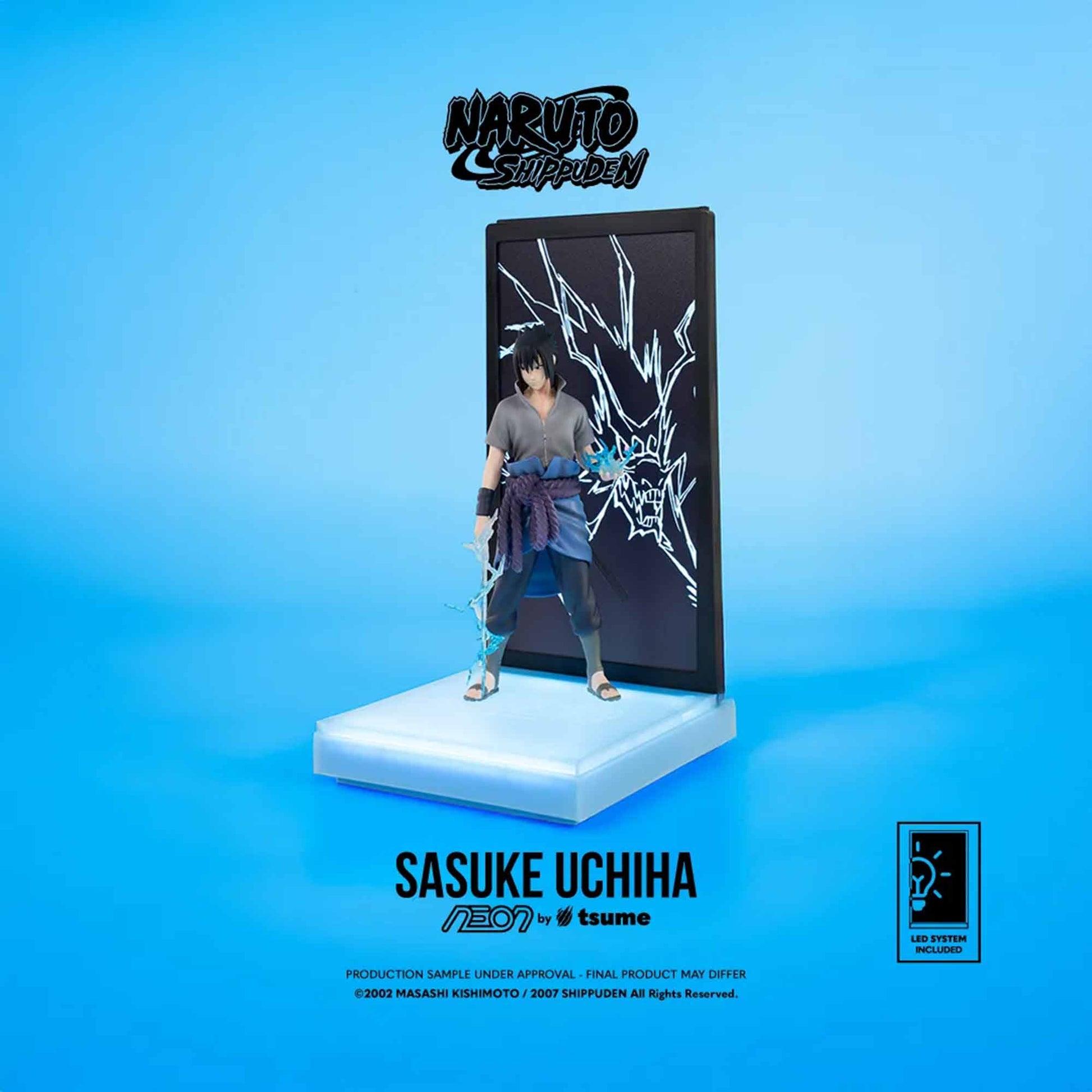 Naruto: Shippuden - Sasuke Uchiha - NEON Figur - Deko-Leuchte - 25 cm