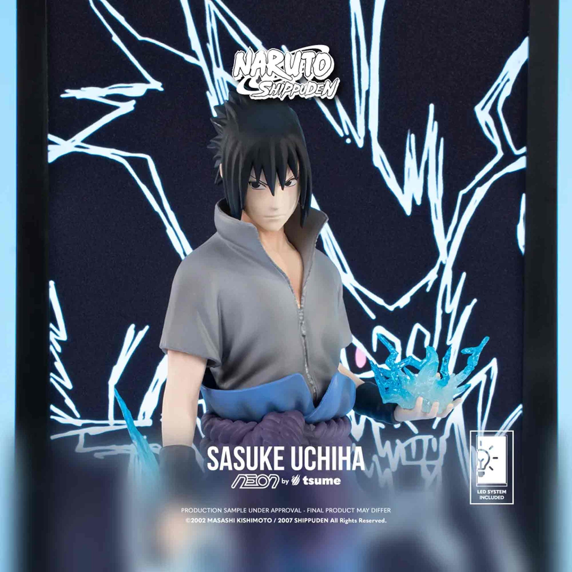 Naruto: Shippuden - Sasuke Uchiha - NEON Figur - Deko-Leuchte - 25 cm