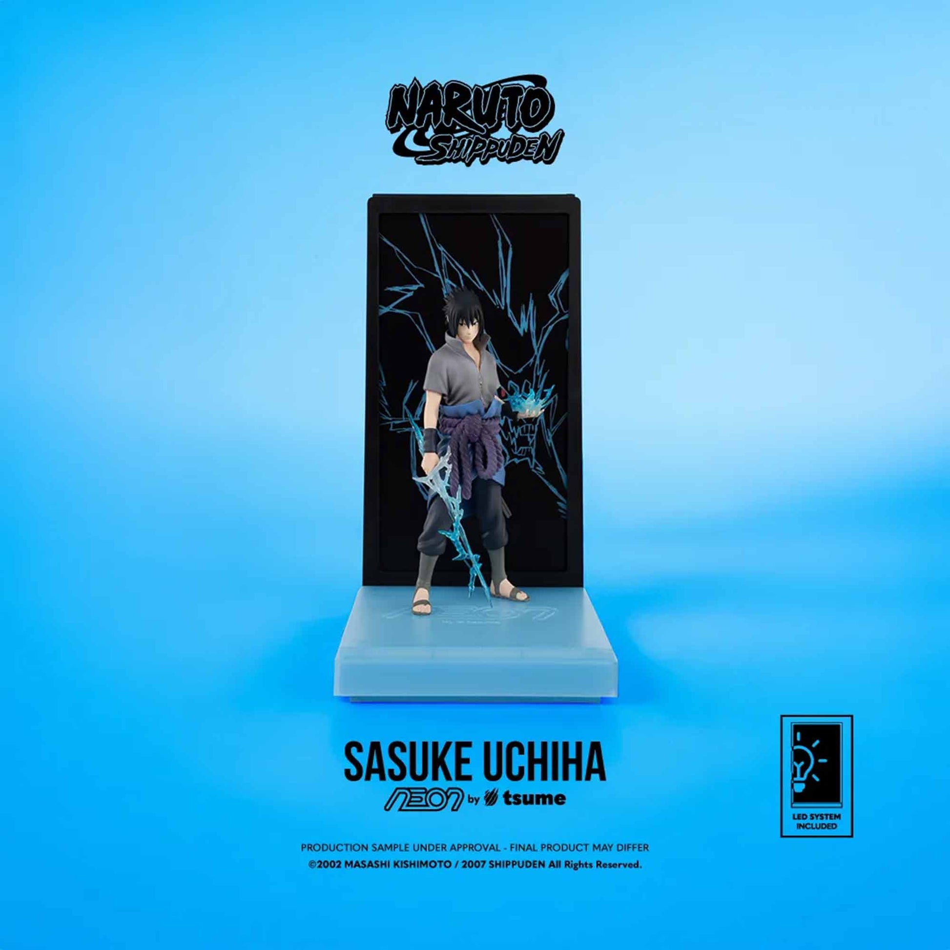 Naruto: Shippuden - Sasuke Uchiha - NEON Figur - Deko-Leuchte - 25 cm