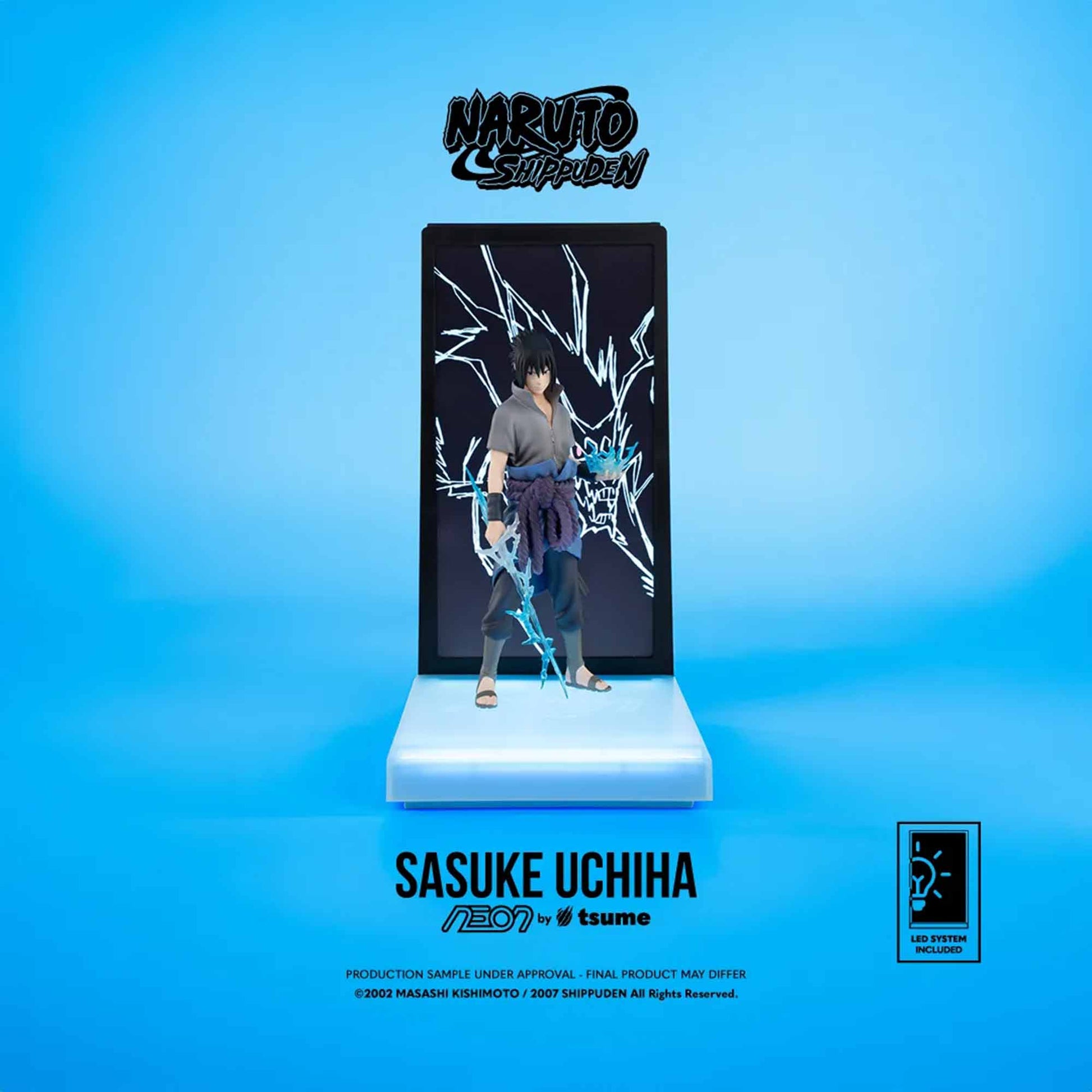 Naruto: Shippuden - Sasuke Uchiha - NEON Figur - Deko-Leuchte - 25 cm