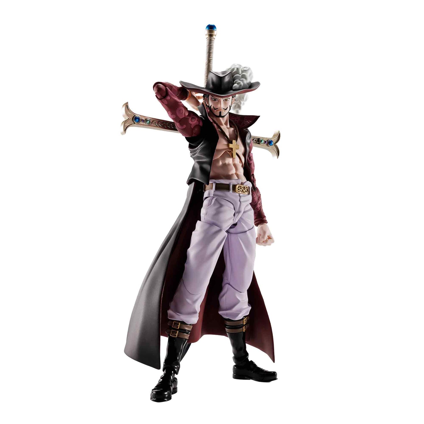 One Piece: Dracule Mihawk Hawkeye - S.H. Figuarts - Actionfigur - 17 cm