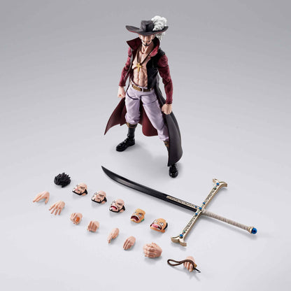 One Piece: Dracule Mihawk Hawkeye - S.H. Figuarts - Actionfigur - 17 cm