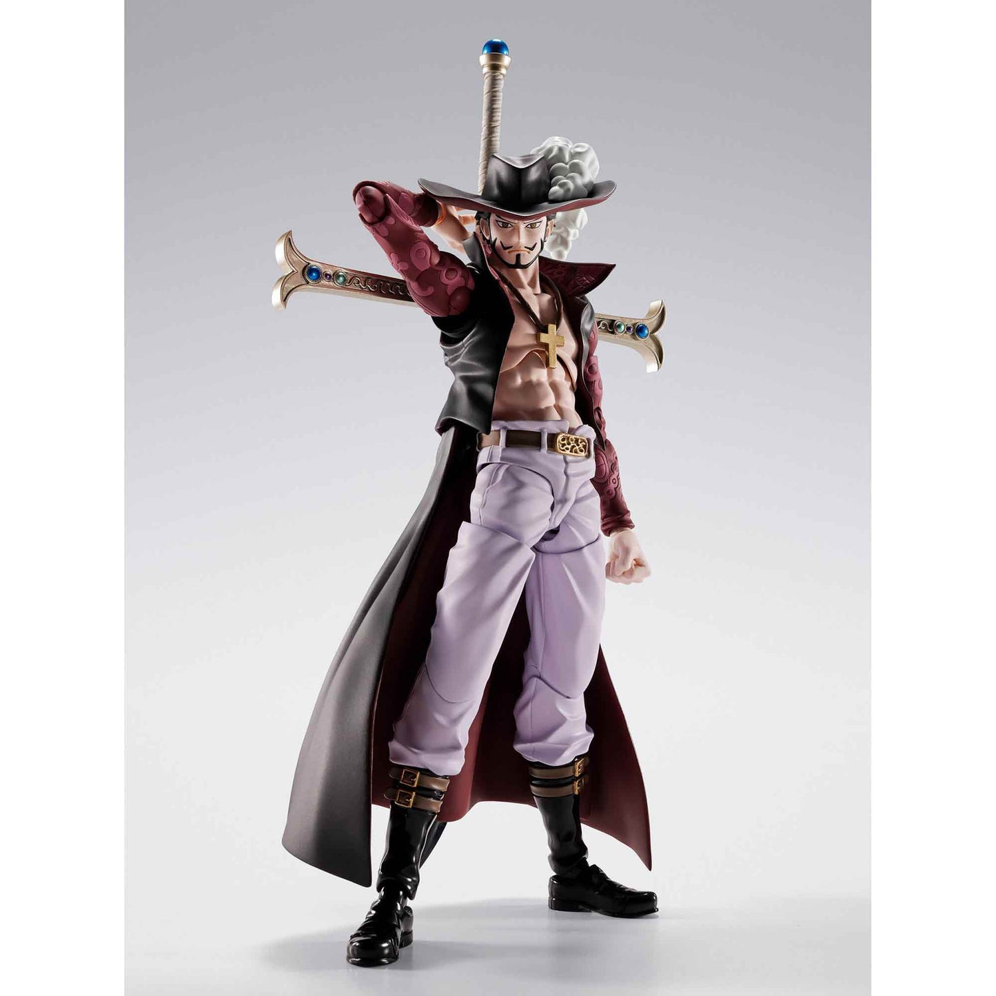 One Piece: Dracule Mihawk Hawkeye - S.H. Figuarts - Actionfigur - 17 cm