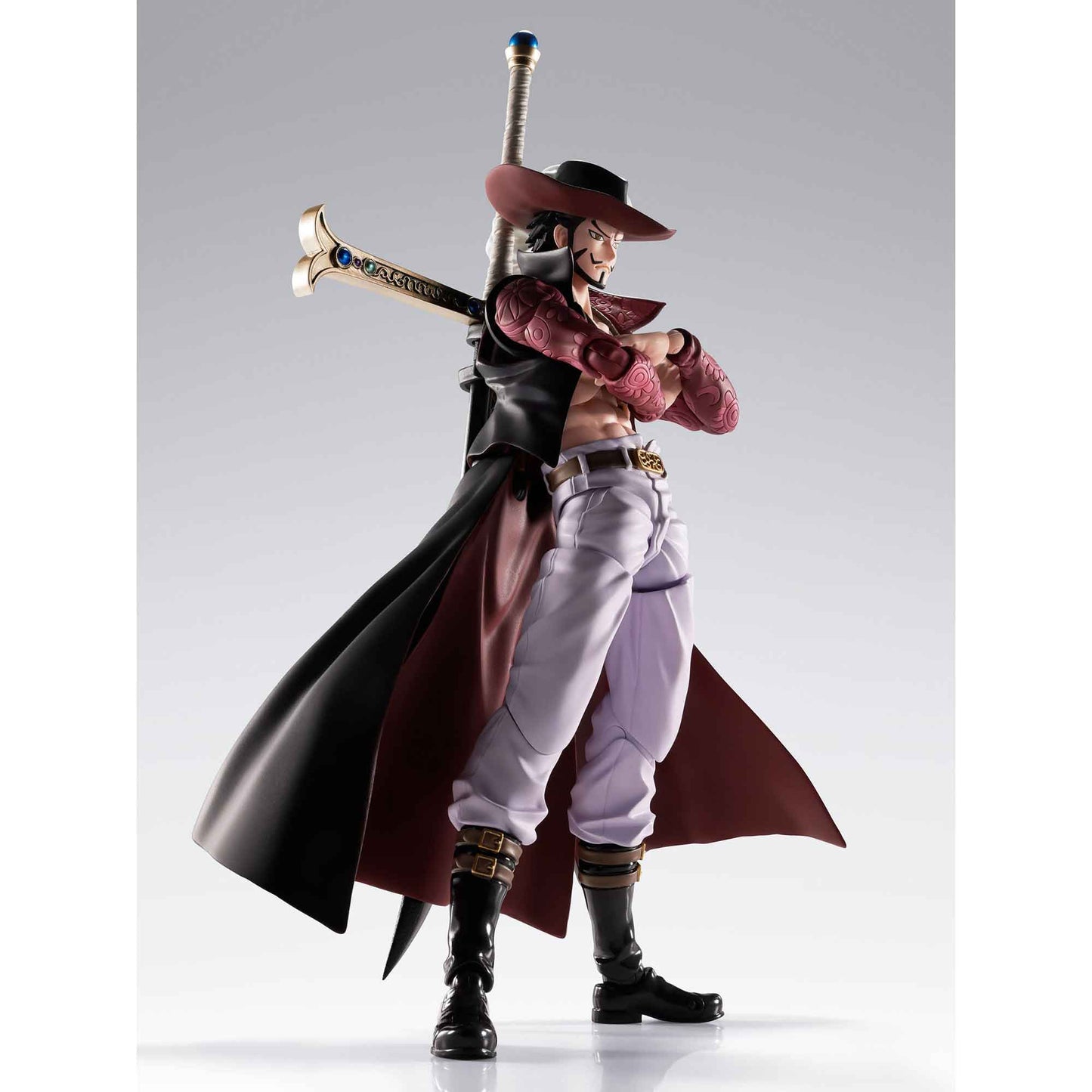 One Piece: Dracule Mihawk Hawkeye - S.H. Figuarts - Actionfigur - 17 cm