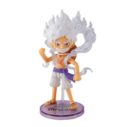 One Piece: Monkey D. Luffy (Gear 5 Ver.) - World Collectable & S.H. Figuarts - Exclusive Actionfigur - 8 cm