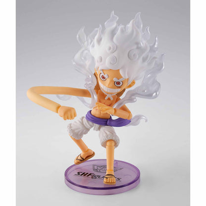 One Piece: Monkey D. Luffy (Gear 5 Ver.) - World Collectable & S.H. Figuarts - Exclusive Actionfigur - 8 cm