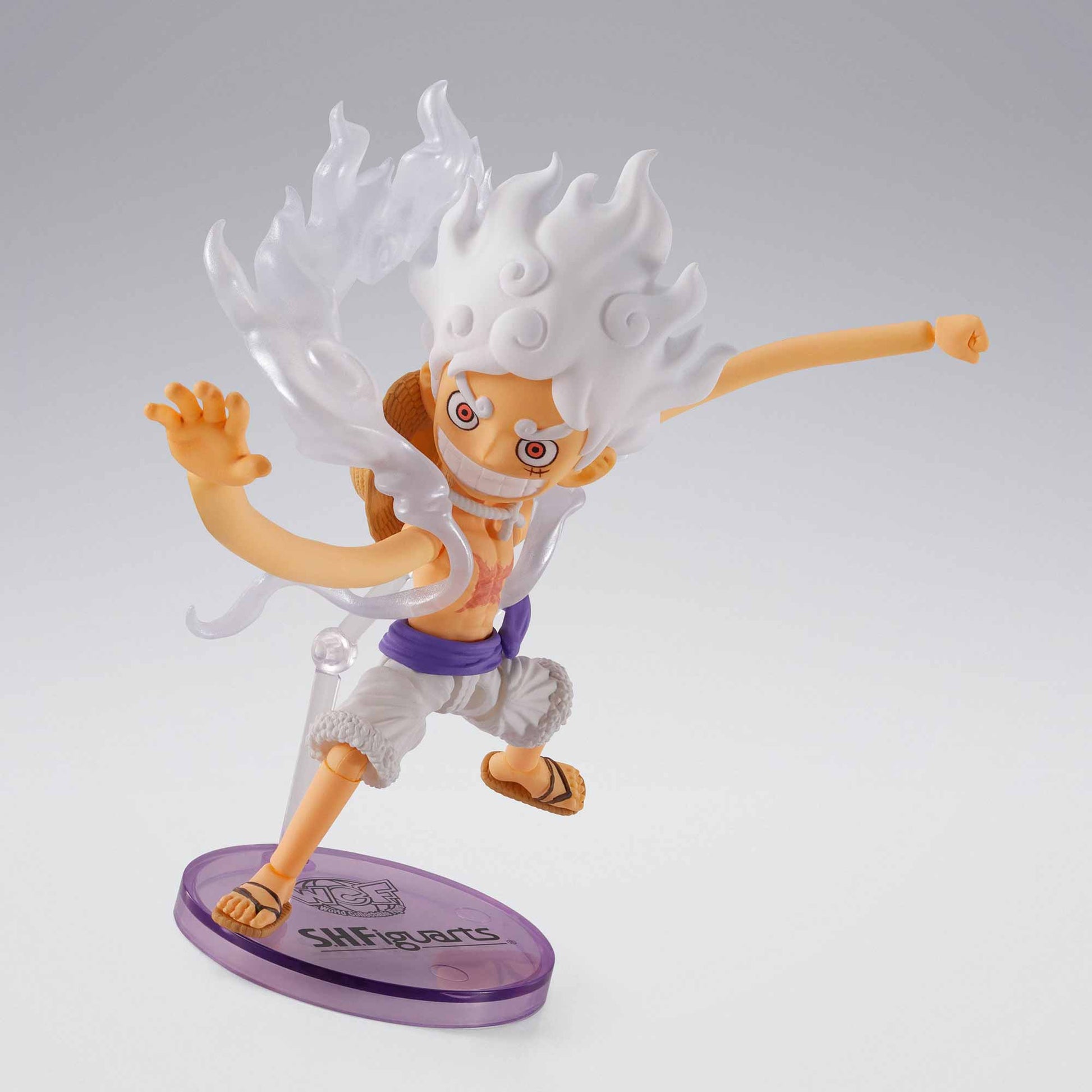 One Piece: Monkey D. Luffy (Gear 5 Ver.) - World Collectable & S.H. Figuarts - Exclusive Actionfigur - 8 cm
