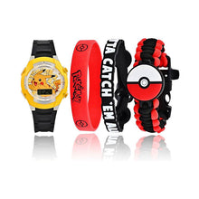 Pokémon LED-Uhr Geschenkset - Das perfekte Geschenk für kleine Trainer!