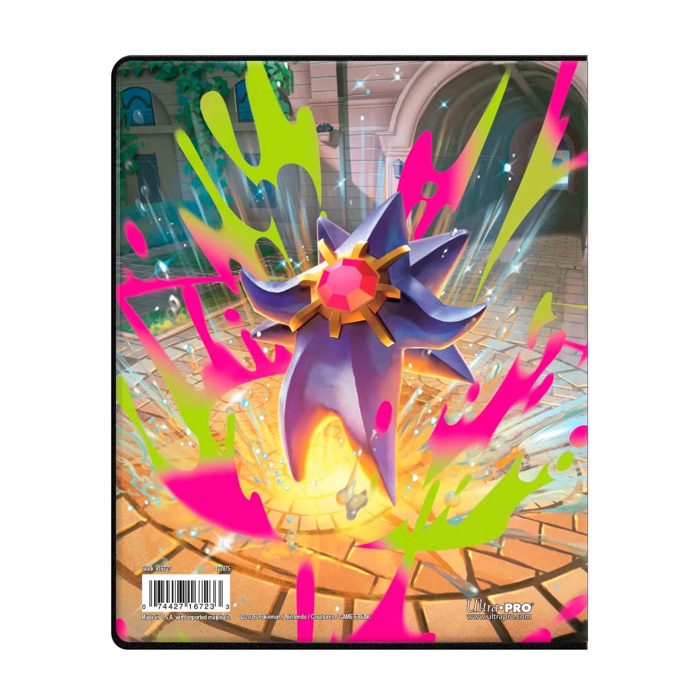 Pokémon: Mauzi & Mega-Starmie - Mega-Entwicklung - ME03 Perfect Order - TCG 4-Fächer-Portfolio