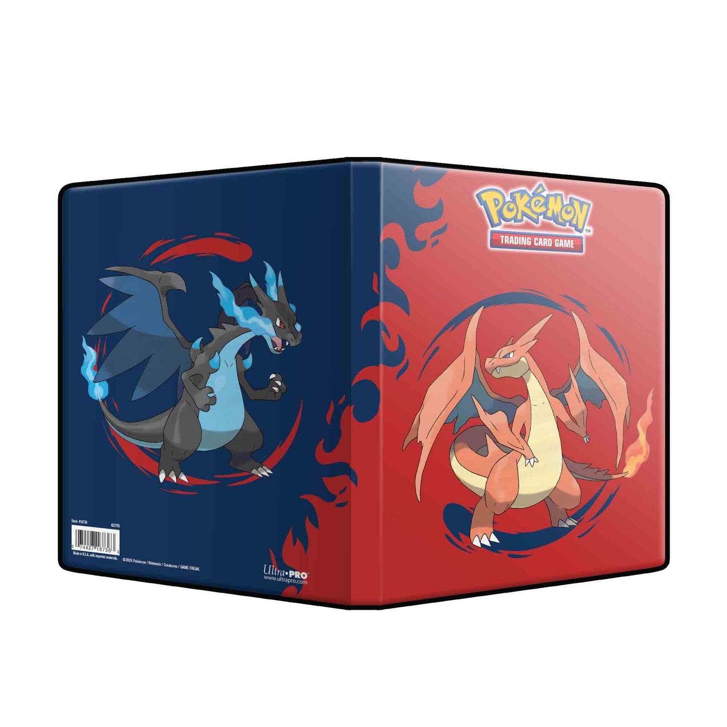 Pokémon: Mega-Charizard X und Mega-Charizard Y - TCG 4-Fächer-Portfolio