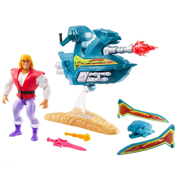 Masters of the Universe: Prince Adam & Sky Sled - Origins Actionfigur - 14 cm