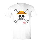 One Piece: Skull Logo - Weiss - T-Shirt