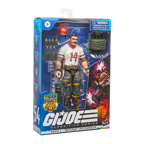G.I. Joe: Classified Series - Tiger Force David L. Bazooka Katzenbogen -Actionfigur - F4756 - 15 cm