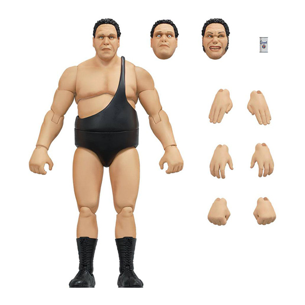 WWE WrestleMania: Andre The Giant (Black Singlet) - Ultimates Actionfigur - 20 cm