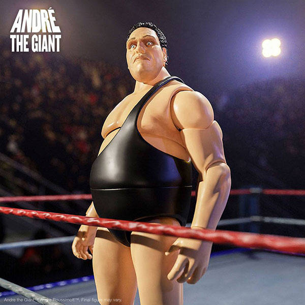 WWE WrestleMania: Andre The Giant (Black Singlet) - Ultimates Actionfigur - 20 cm
