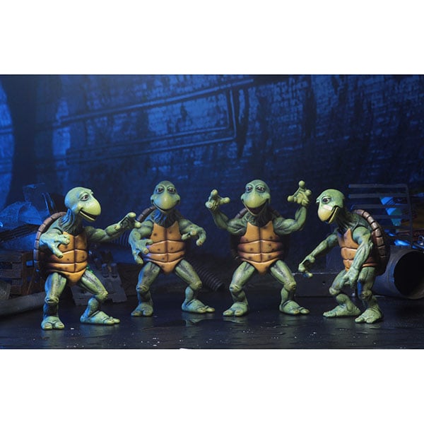 Teenage Mutant Ninja Turtles: (1990er Verfilmung) - Baby Turtles - Actionfiguren 4er-Pack - 10 cm
