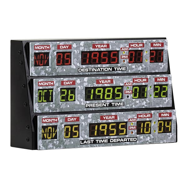 Back to the Future: 3D Time Display - Wandleuchte / Deko-Leuchte