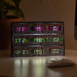 Back to the Future: 3D Time Display - Wandleuchte / Deko-Leuchte