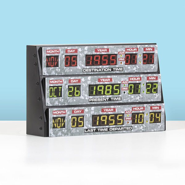 Back to the Future: 3D Time Display - Wandleuchte / Deko-Leuchte