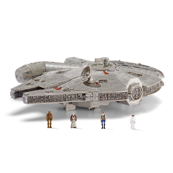 Star Wars: Micro Galaxy Squadron - Millenium Falcon mit 4 Micro Figure