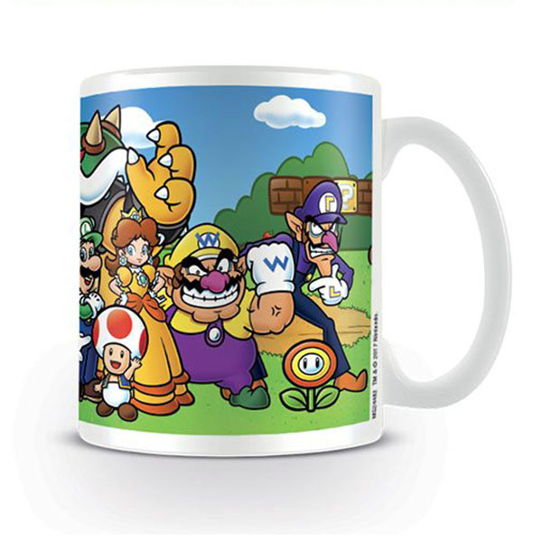 Super Mario: Tasse / Kaffeetasse weiss - Group
