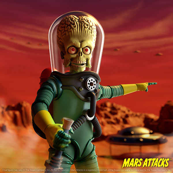Mars Attacks: The Invasion Begins - Martian - Ultimates Actionfigur (Wave 1) - 18 cm