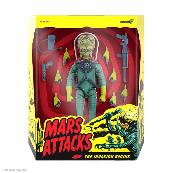 Mars Attacks: The Invasion Begins - Martian - Ultimates Actionfigur (Wave 1) - 18 cm