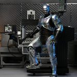 RoboCop: Battle Damaged RoboCop with Chair - Ultimate Actionfigur - 18 cm