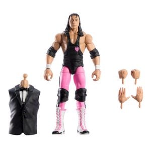 WWE Wrestling: Bret Hart - BAF - Elite Collection Actionfigur - 15 cm