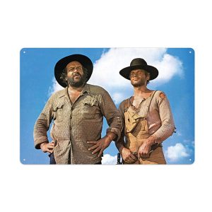 Bud Spencer & Terence Hill: Blauer Himmel - Blechschild - 20 x 30 cm