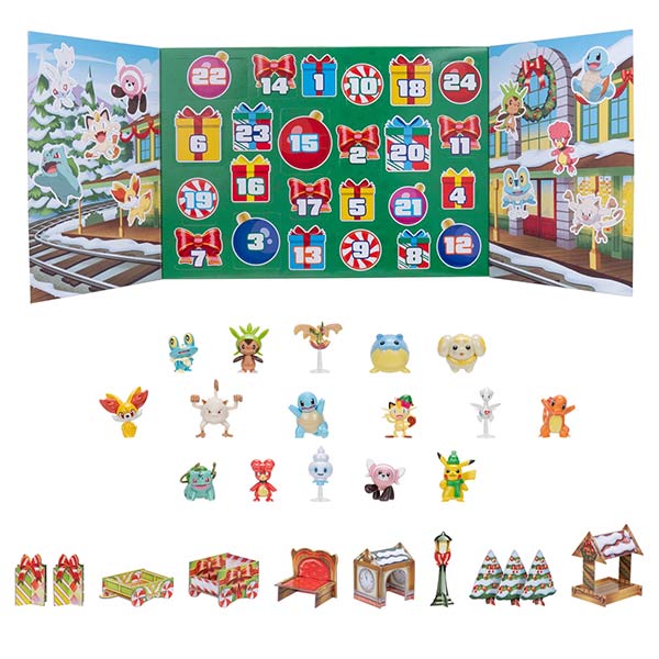 Pokémon: Der exklusive Adventskalender 2025 - 24 Figuren &amp; Zubehör