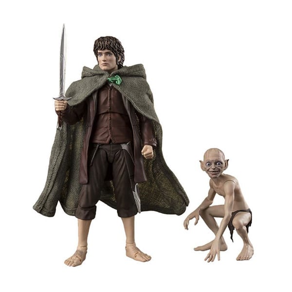 Herr der Ringe: Frodo Beutlin & Gollum - S.H. Figuarts - Actionfiguren - 12 cm