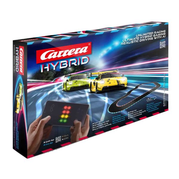 Carrera HYBRID: Speedway to Hell - Ultimatives KI-Rennvergnügen (Komplettset)