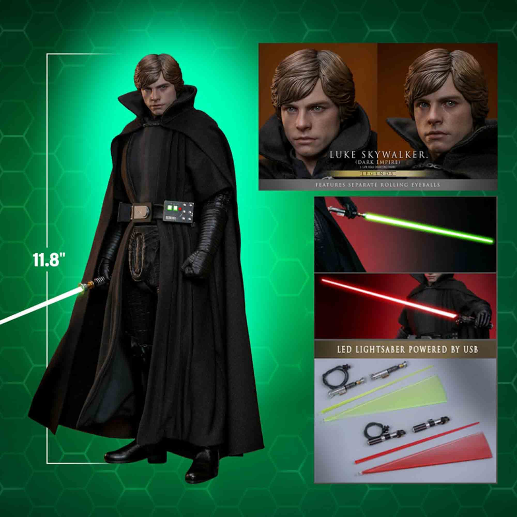 Hot Toys: Star Wars - Dark Empire - Luke Skywalker - Collector Edition - Actionfigur 1/6 - 30 cm
