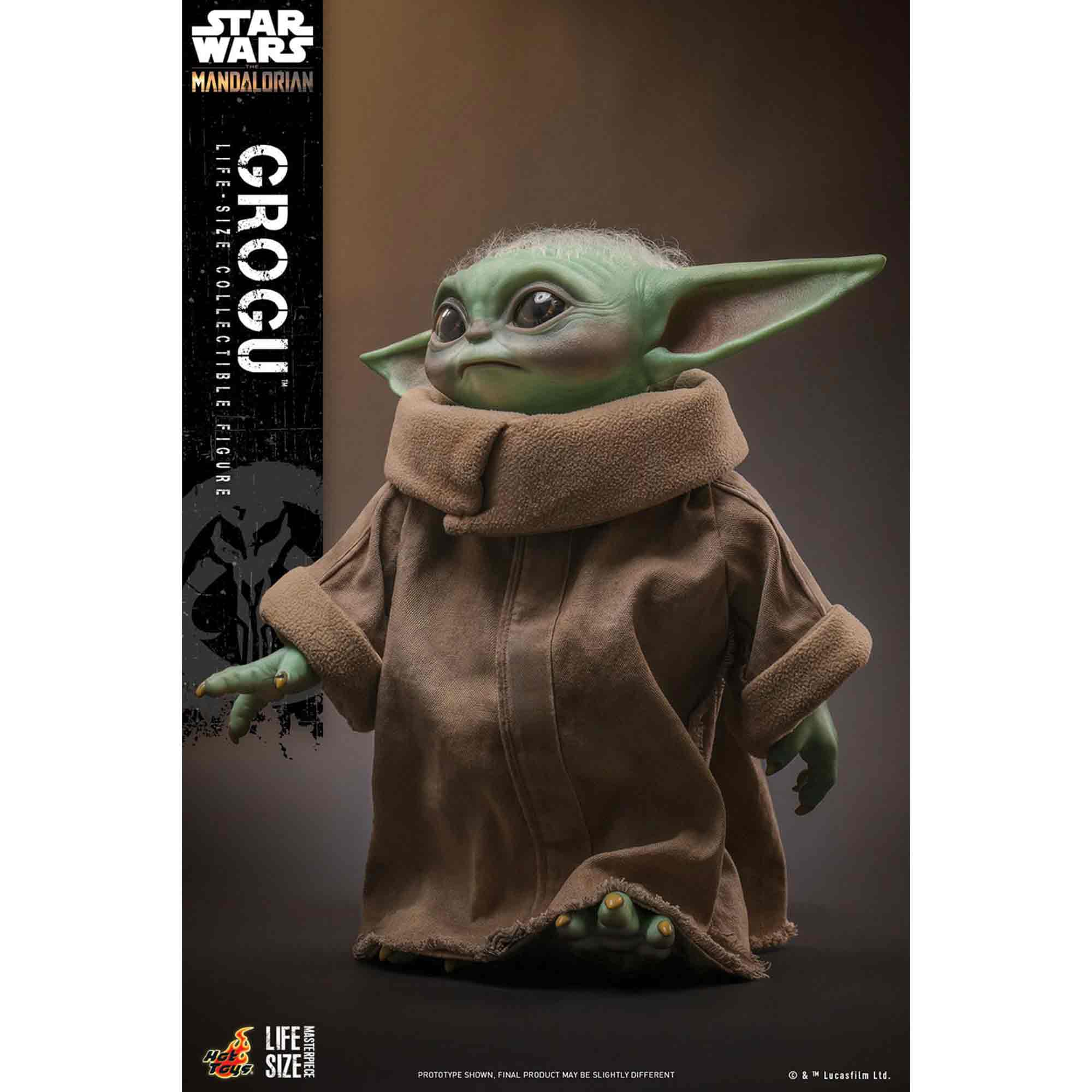Hot Toys: Star Wars - The Mandalorian - Grogu - Masterpiece - Life-Size Actionfigur 1/1 - 37 cm