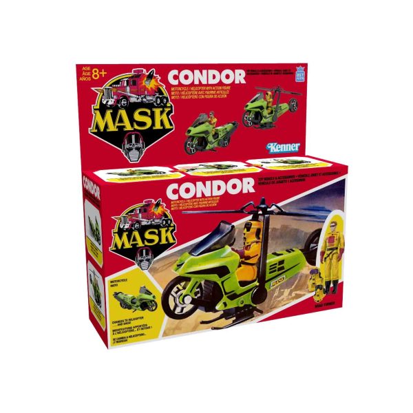 M.A.S.K.: Condor Fahrzeug und Brad Turner - Actionfigur