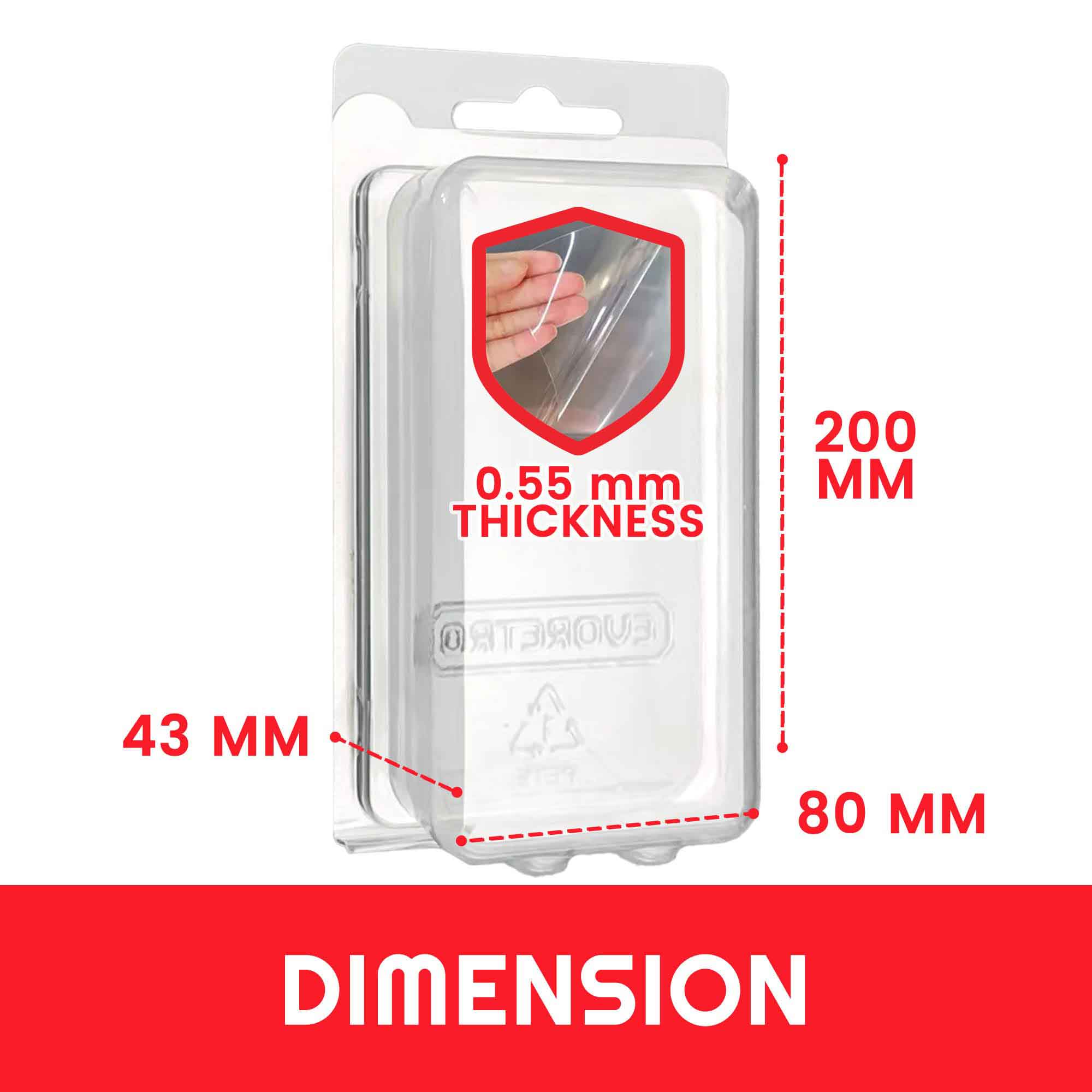 Schutzhülle: Evoretro - Clamshell PET Gehäuse 35er-Pack - für Actionfiguren - (3.75″) 10 cm