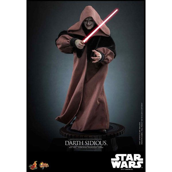 Hot Toys: Star Wars - Darth Sidious - Movie Masterpiece - Actionfigur 1/6 - 29 cm