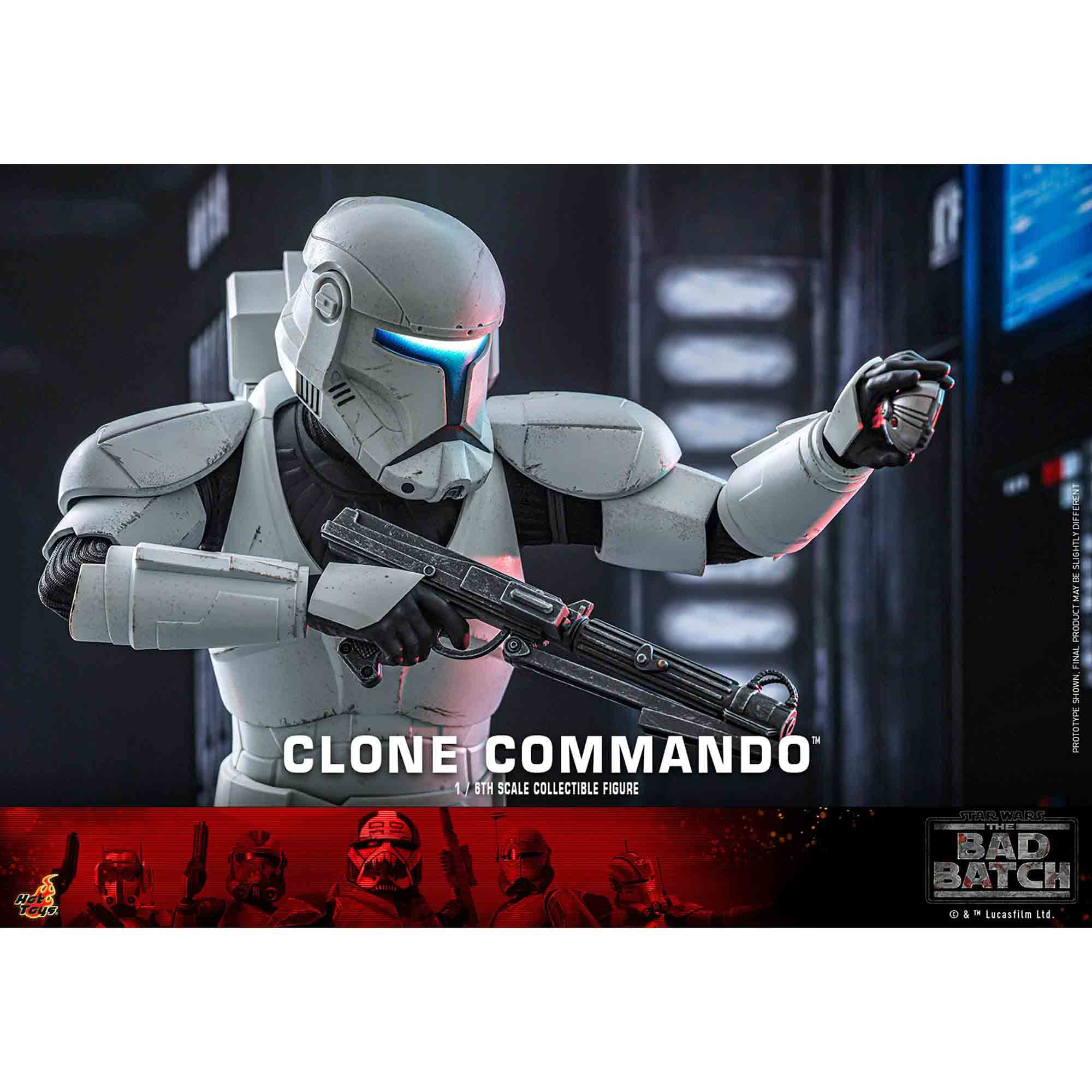 Hot Toys: Star Wars - The Bad Batch - Clone Commando - Television Masterpiece Series - Actionfigur 1/6 - 30 cm