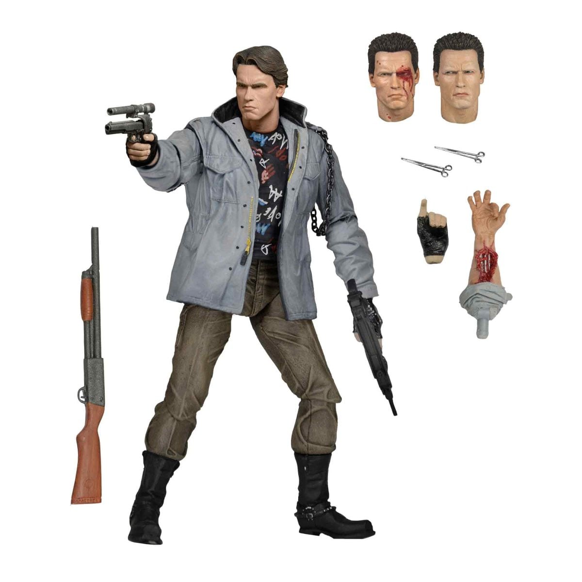 Terminator: T-800 (Tech Noir) - Ultimate Actionfigur - 18 cm